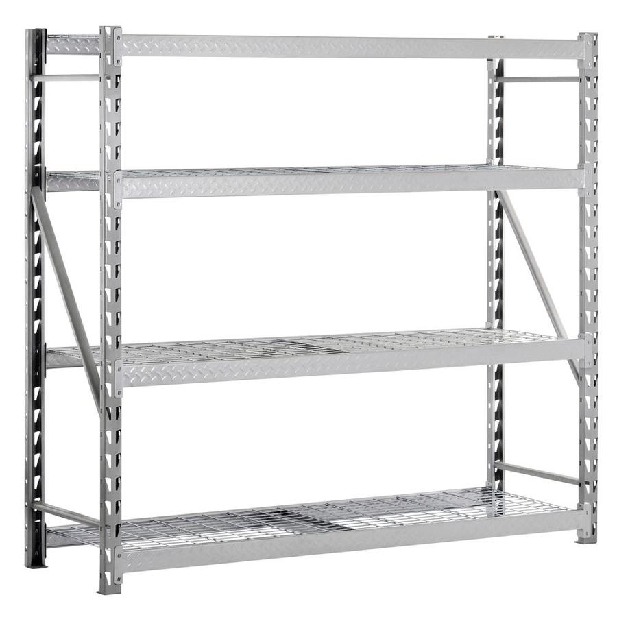 Sandusky Muscle Rack 24 In D X 77 In W X 72 In H 4 Tier Steel Utility Shelving Unit In The Freestanding Shelving Units Department At Lowes Com