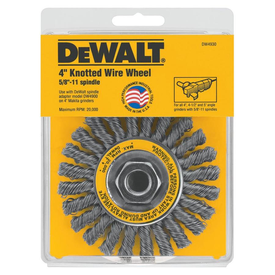 Dewalt 4 In Course Knotted Angle Grinder In The Wire Wheels Buffers Department At Lowes Com