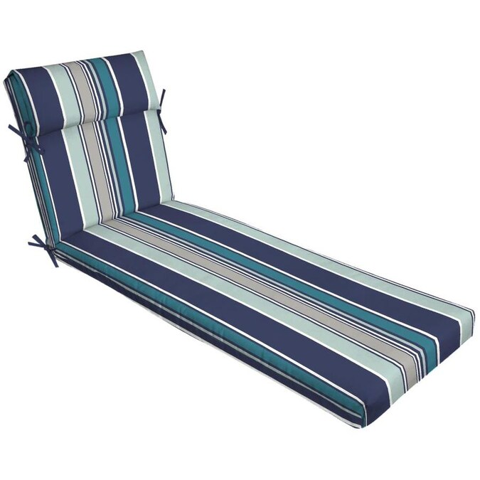 Allen Roth Blue Stripe Patio Chaise Lounge Chair Cushion In The Furniture Cushions Department At Com - Chaise Lounge Outdoor Cushions Blue Allen Roth Blue Stripe Patio Chaise Lounge Chair Cushion In The Furniture Cushions Department At Com - Chaise Lounge Outdoor Cushions Blue