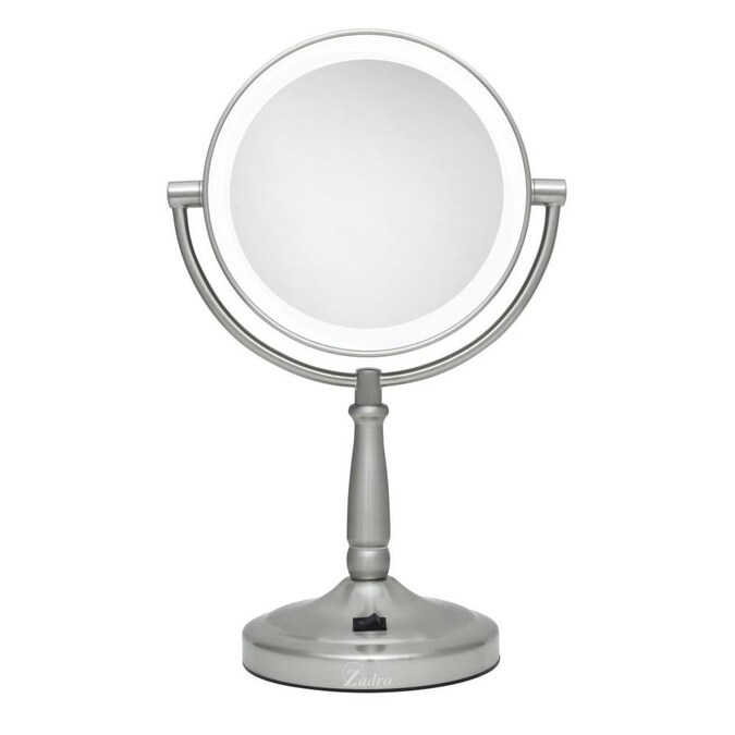 Zadro 5 In X 14 Satin Nickel Double Sided Magnifying Countertop Vanity Mirror With Light The Makeup Mirrors Department At Com - Countertop Magnifying Makeup Mirror With Light Zadro 5 In X 14 Satin Nickel Double Sided Magnifying Countertop Vanity Mirror With Light The Makeup Mirrors Department At Com - Countertop Magnifying Makeup Mirror With Light