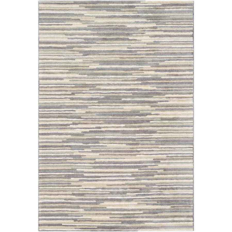 Surya Quartz 4 X 6 Gray Indoor Abstract Industrial Handcrafted Area Rug In The Rugs Department At Lowes Com