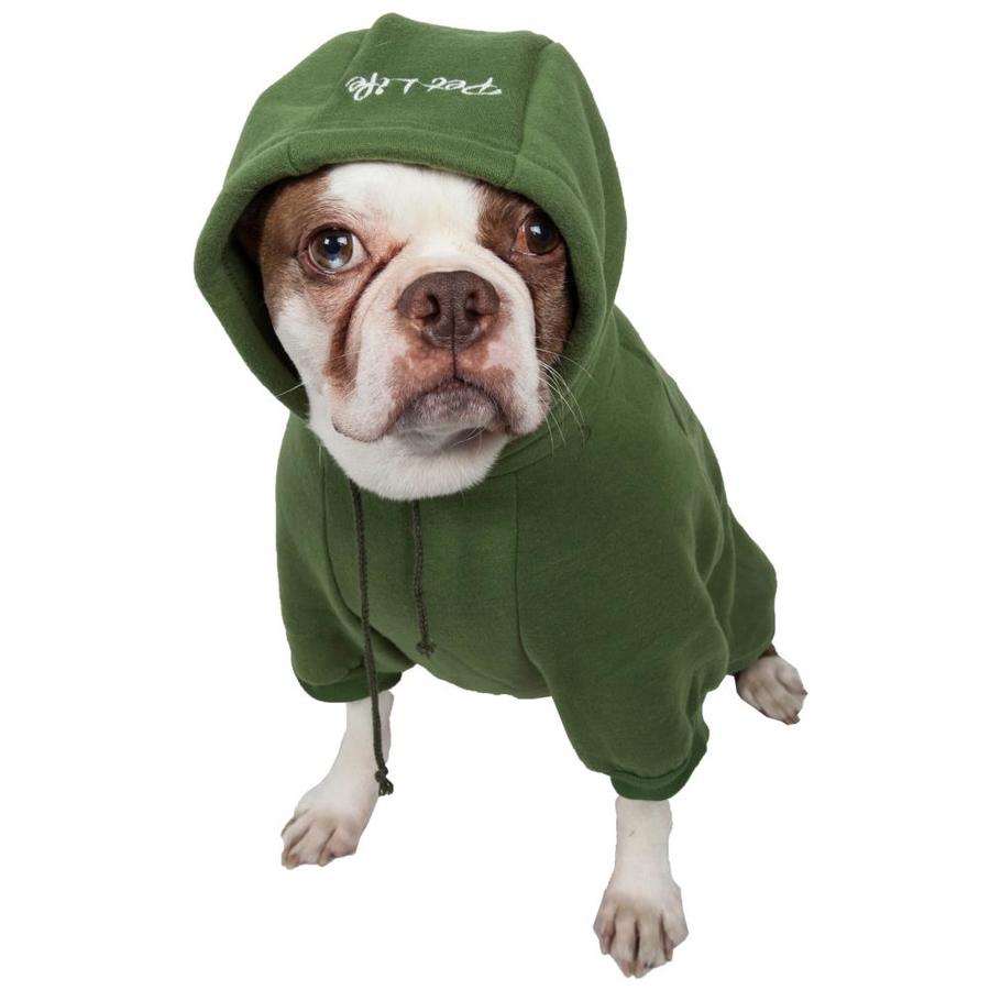 green hooded sweater