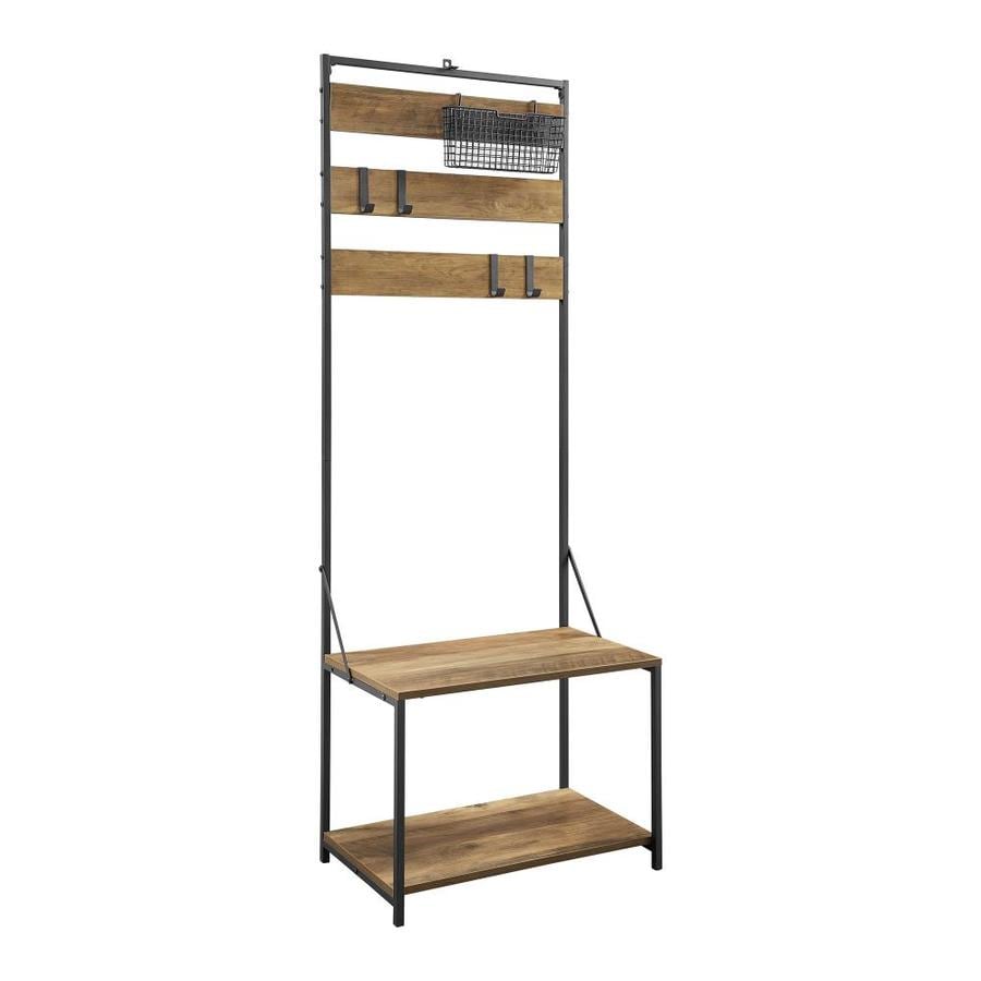 lowes coat rack bench
