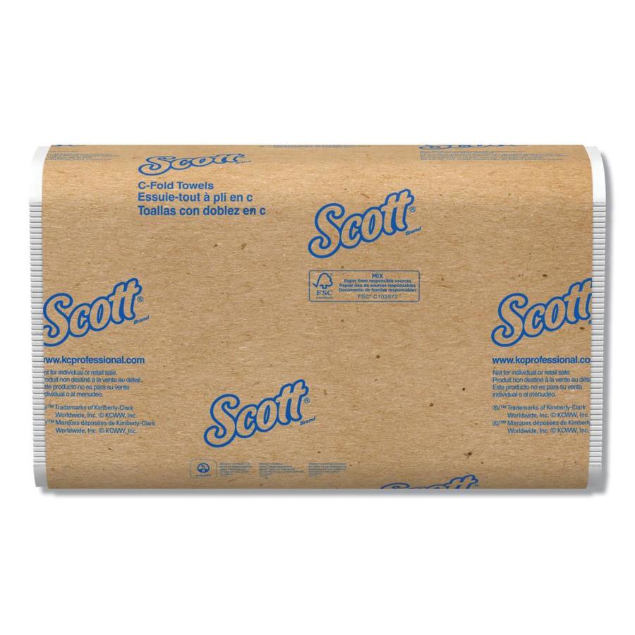 Scott Essential C Fold Towels Convenience Pack 10 1 8 X 13 3 White 0 Pk 9pk Ct In The Paper Towels Department At Lowes Com