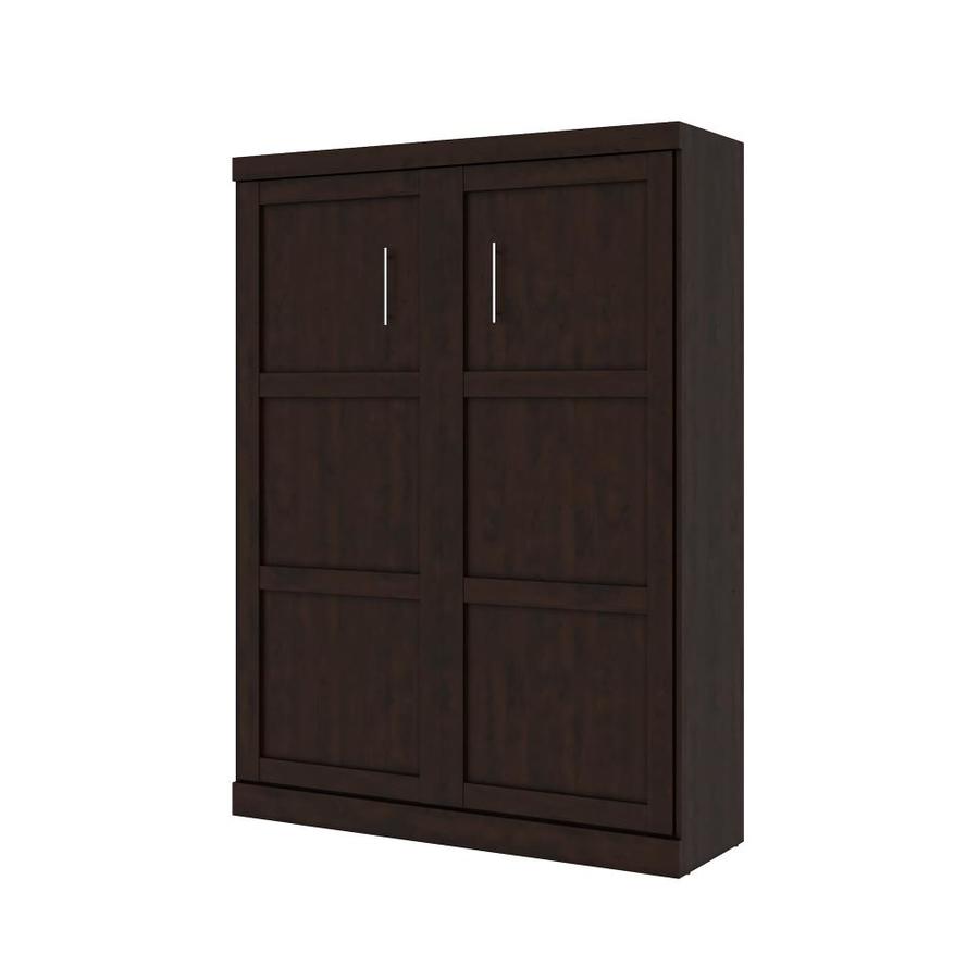 Bestar Pur Chocolate Queen Murphy Bed In The Beds Department At Lowes Com