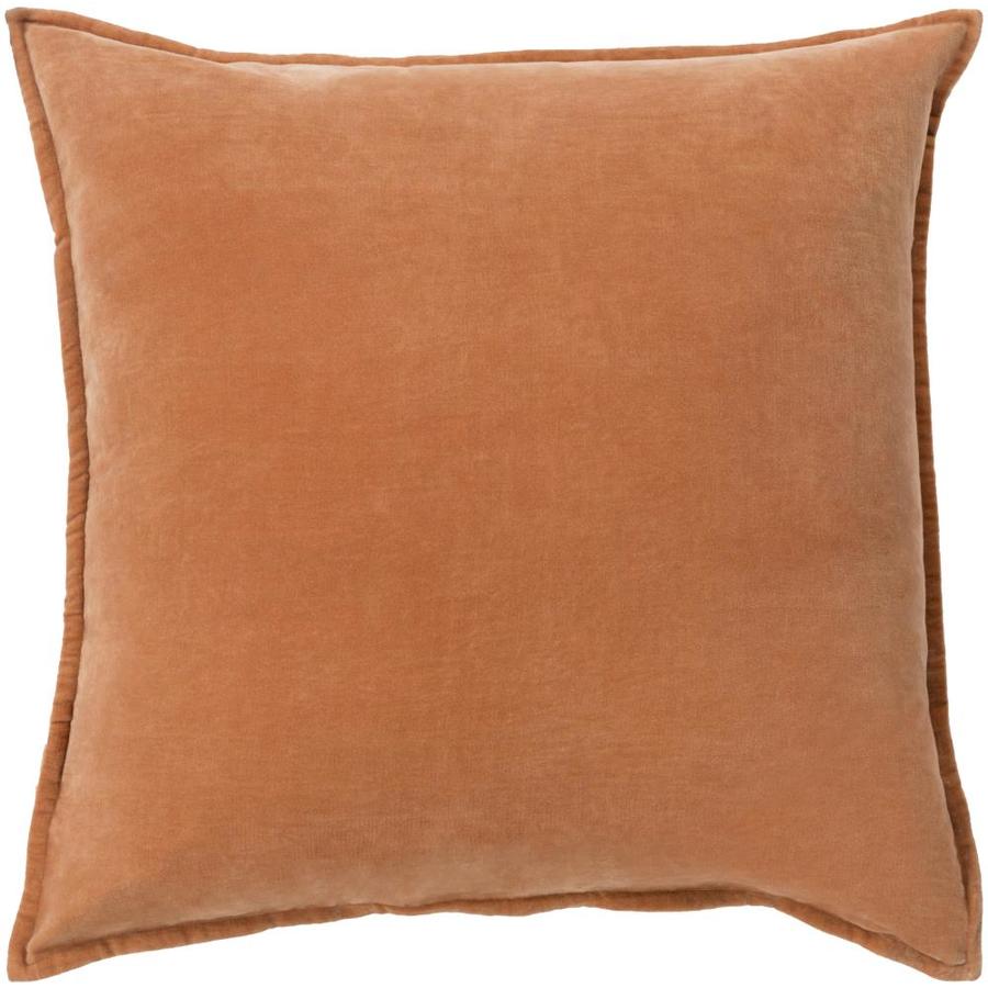 orange and white throw pillows