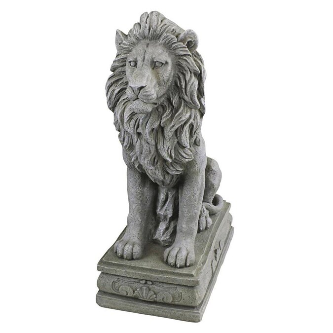 Design Toscano 30 In H X 11 5 W Gray Lion Garden Statue The Statues Department At Com - Garden Lion Statue Design Toscano 30 In H X 11 5 W Gray Lion Garden Statue The Statues Department At Com - Garden Lion Statue