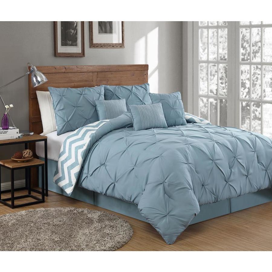 blue twin bed set