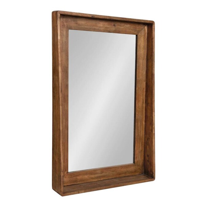Kate And Laurel Basking 36 In L X 23 75 W Brown Framed Wall Mirror The Mirrors Department At Com - Brown Wall Mirror Kate And Laurel Basking 36 In L X 23 75 W Brown Framed Wall Mirror The Mirrors Department At Com - Brown Wall Mirror