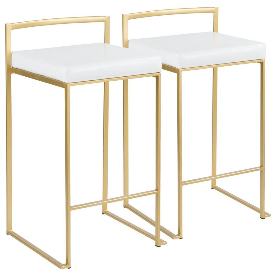white gold bar stool