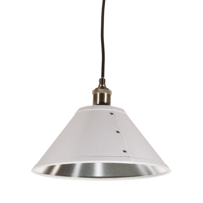 Dainolite Fayette White Silver Vintage Bell Pendant Light In The Lighting Department At Com - Silver Bell Pendant Light
