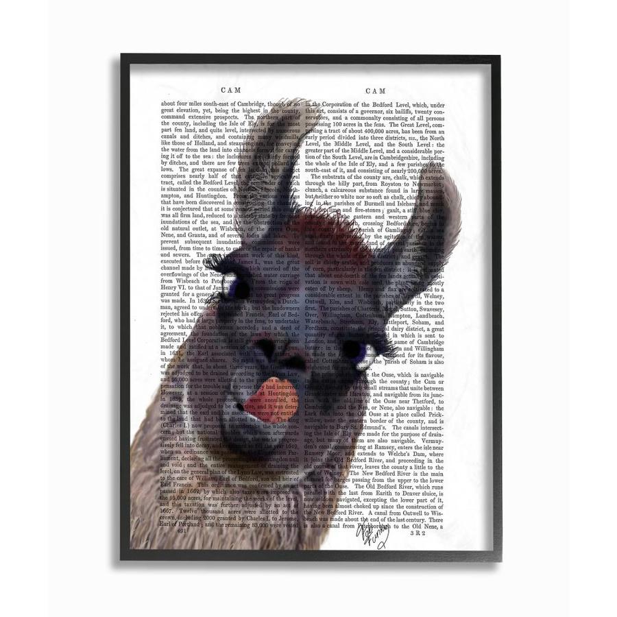 Stupell Industries Classic Novel Drama Llama Framed In H X 16 In W Animals Wood Print In The Wall Art Department At Lowes Com