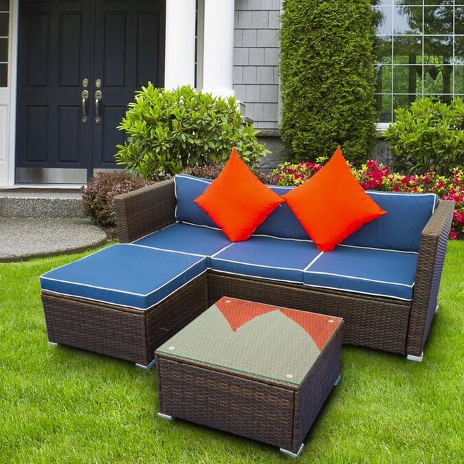 Kinwell Rattan Outdoor Furniture 3 Piece Resin Frame Patio Conversation Set With Cushions In The Sets Department At Com - 3 Piece Rattan Outdoor Sectional Sofa Set Kinwell Rattan Outdoor Furniture 3 Piece Resin Frame Patio Conversation Set With Cushions In The Sets Department At Com - 3 Piece Rattan Outdoor Sectional Sofa Set