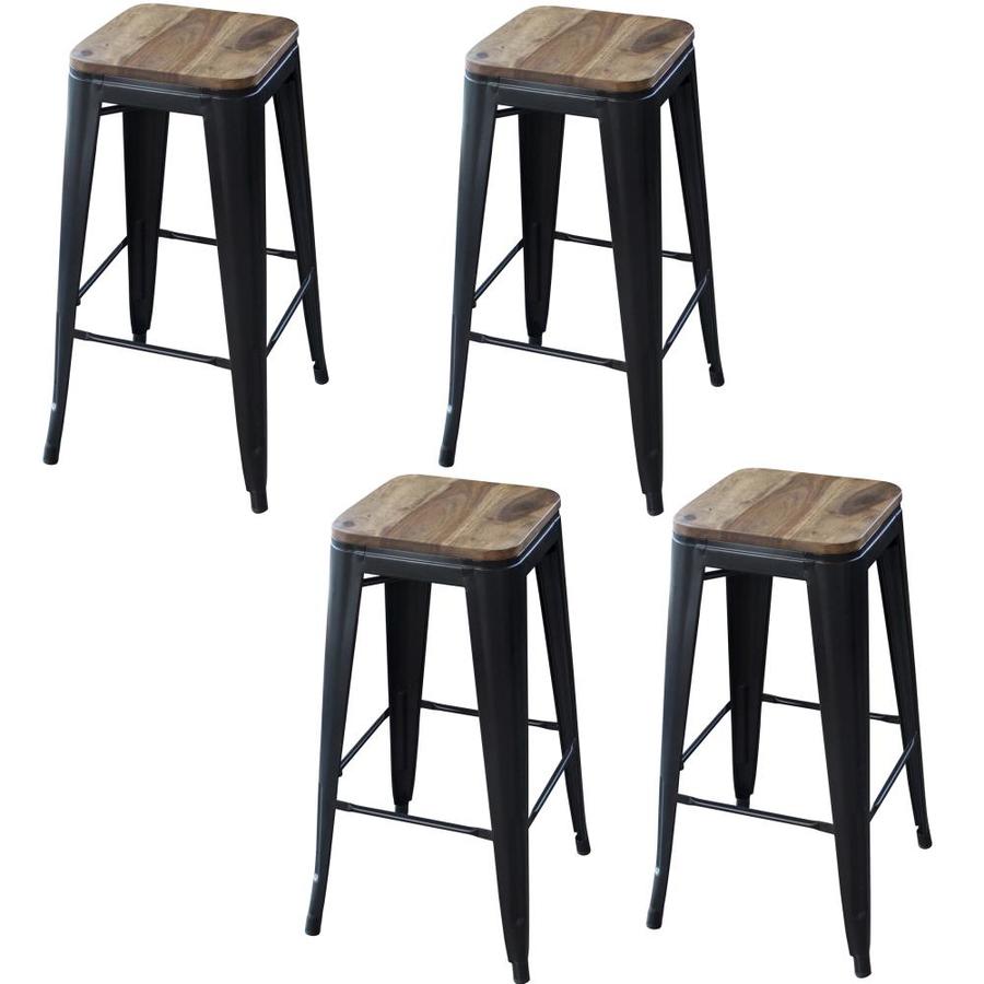black counter height chairs set of 4