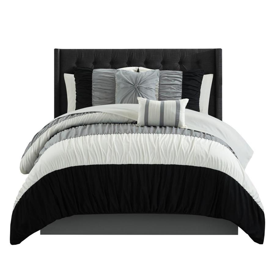 A circular print in different for a modern update to your space, the madison park essentials serenity complete bed and sheet set can provide a whole new look with bold colors. lowe s
