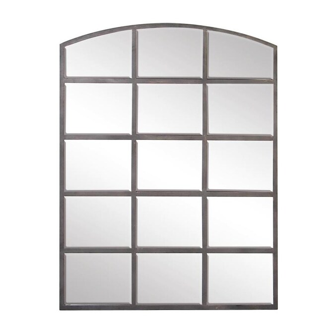Grayson Lane 36 In L X 1 W Arch Clear Framed Wall Mirror The Mirrors Department At Com - Large Window Pane Mirror White Grayson Lane 36 In L X 1 W Arch Clear Framed Wall Mirror The Mirrors Department At Com - Large Window Pane Mirror White