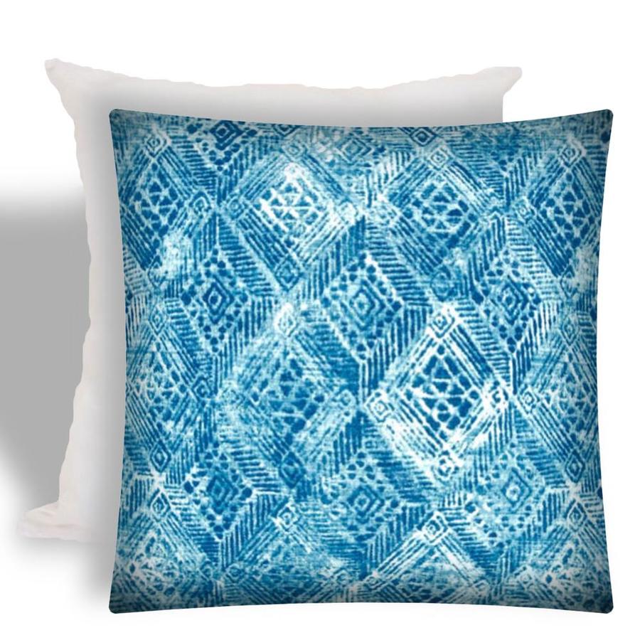 deep blue throw pillows