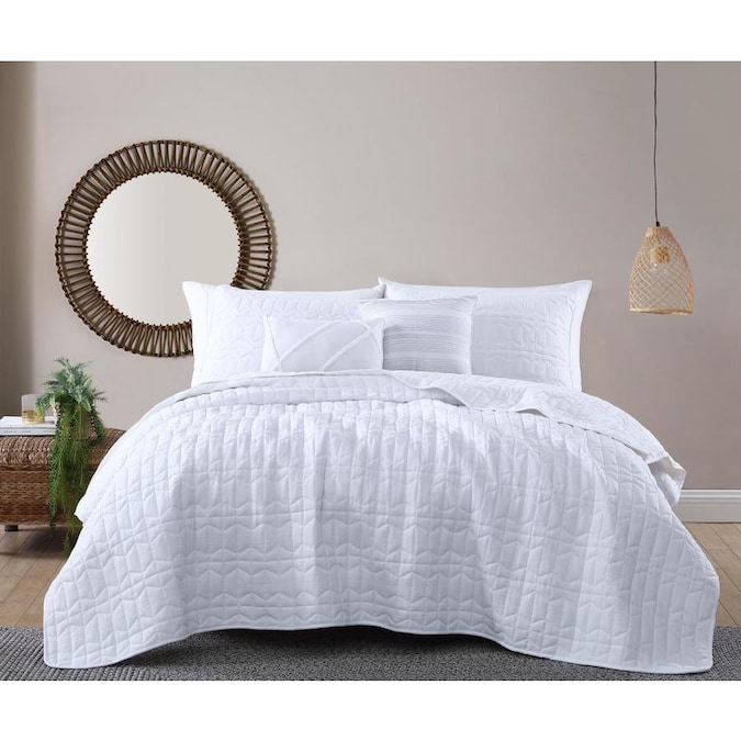 Geneva Home Fashion Kori 5 Piece White Queen Quilt Set In The Bedding Sets Department At Com - Fashion Bedding Sets Geneva Home Fashion Kori 5 Piece White Queen Quilt Set In The Bedding Sets Department At Com - Fashion Bedding Sets
