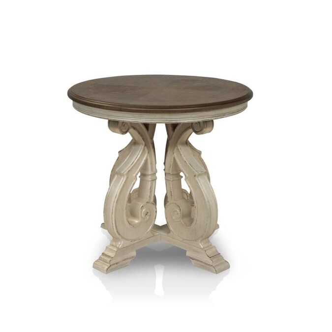 Furniture Of America Kibriti Dark Oak White Wash Wood Round End Table In The Tables Department At Com - Dark Oak Round End Table Furniture Of America Kibriti Dark Oak White Wash Wood Round End Table In The Tables Department At Com - Dark Oak Round End Table