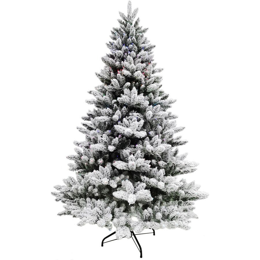 Featured image of post Pre Lit Flocked Christmas Tree Lowes