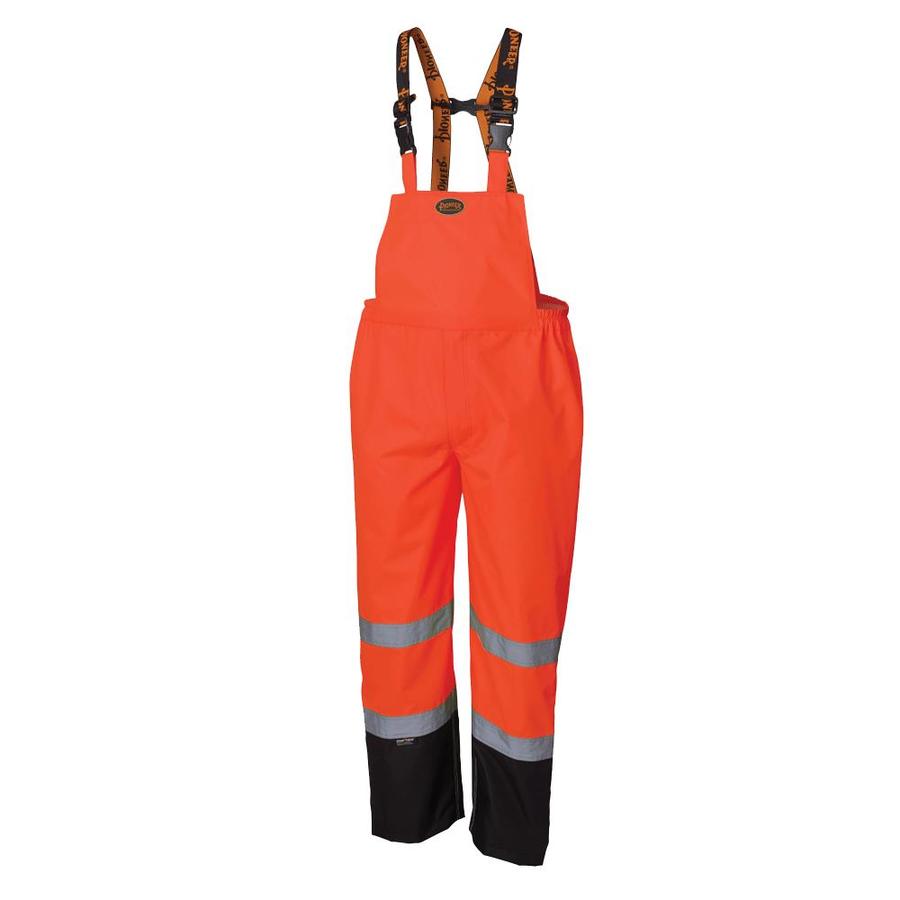 safety orange rain gear
