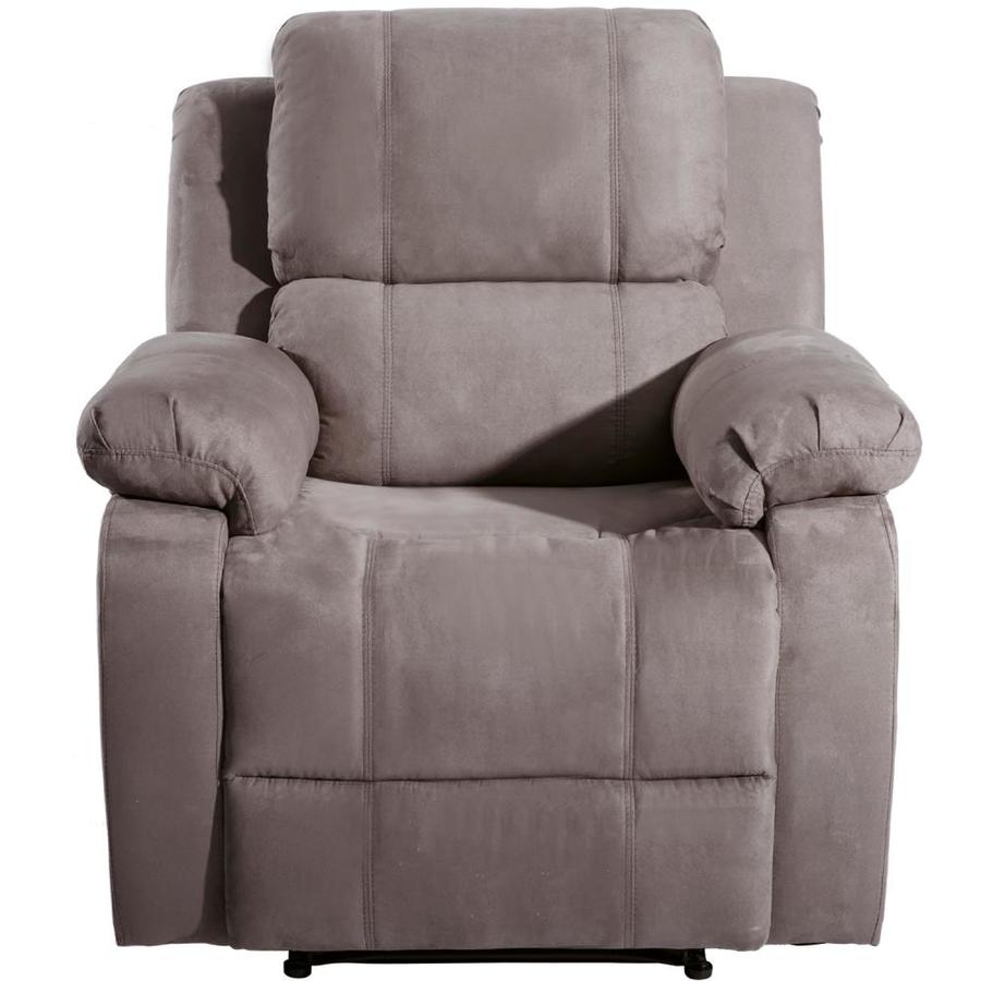 Casainc Suede Heated Massage Recliner Sofa Chair Ergonomic Lounge In The Recliners Department At Lowes Com