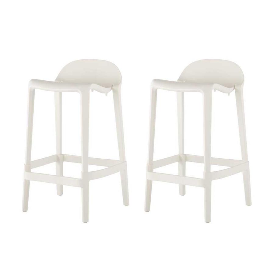 white bar height stools