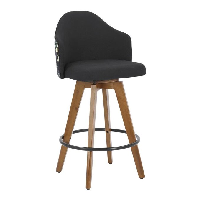 Featured image of post Black Bamboo Bar Stools Artiss 2x tolix replica bar stools metal bar stool chairs bamboo seat 66cm black