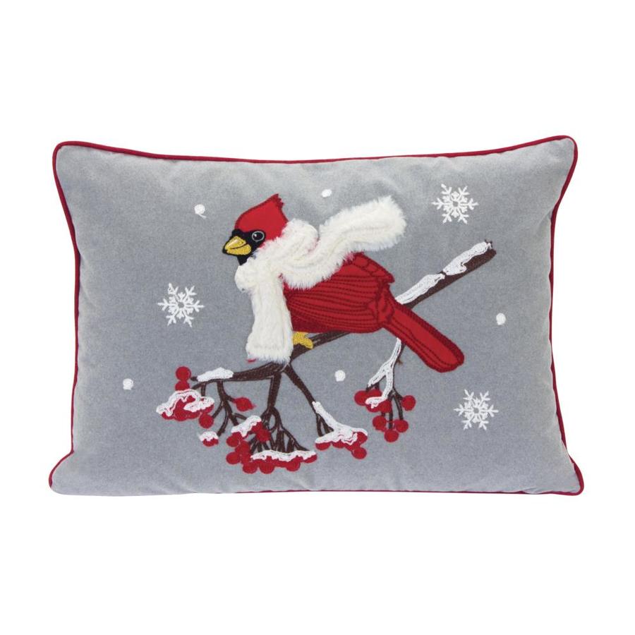 cardinal christmas pillows