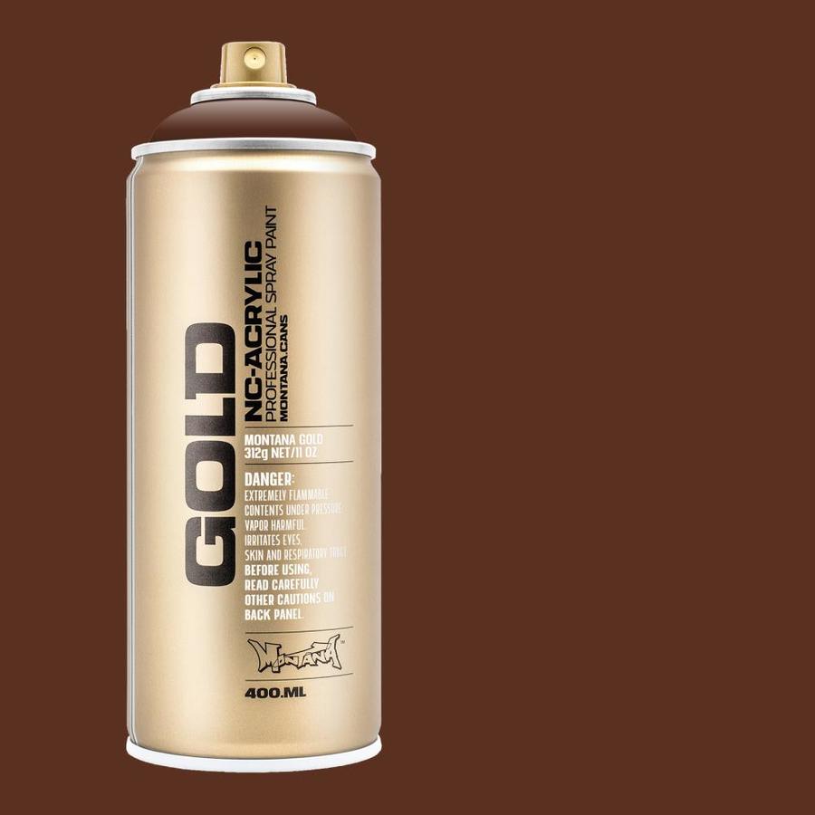 Montana Cans Gold Semi Gloss Shock Brown Spray Paint Net Wt 11 Oz In The Spray Paint Department At Lowes Com