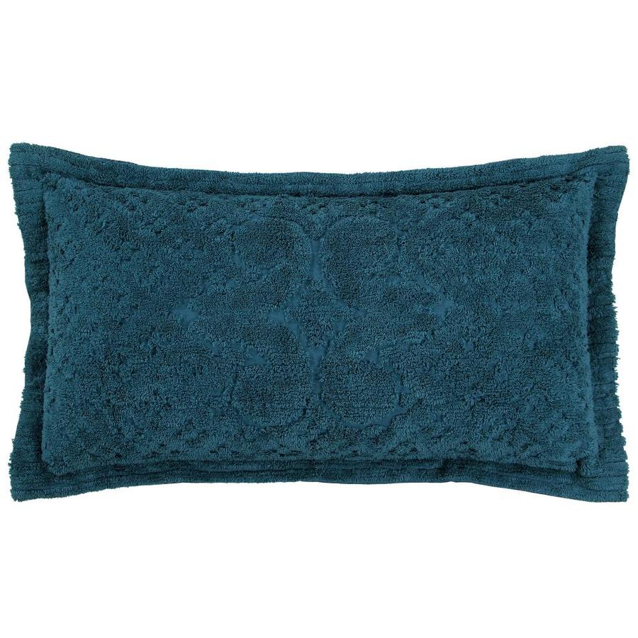 Better Trends Better Trends Ashton Collection In Medallion Design 100 Cotton Tufted Chenille King Sham Teal In The Pillow Cases Department At Lowes Com