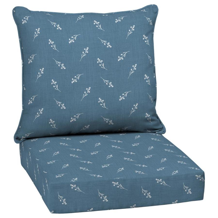 lowes outdoor cushions blue