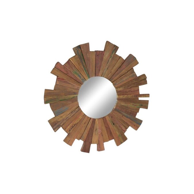 Grayson Lane 35 5 In L X 1 W Round Brown Framed Wall Mirror The Mirrors Department At Com - Brown Round Wall Mirror Grayson Lane 35 5 In L X 1 W Round Brown Framed Wall Mirror The Mirrors Department At Com - Brown Round Wall Mirror