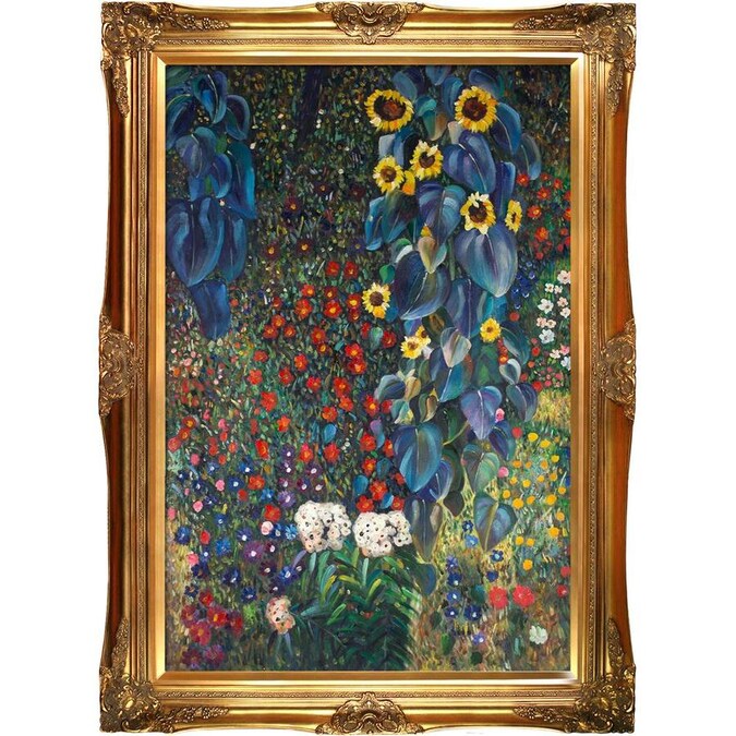 La Pastiche By Art Farm Garden With Sunflowers Gustav Klimt Gold Victorian Frame Oil Painting Wall 44 In X 32 The Department At Com - Gustav Klimt Farm Garden With Sunflowers La Pastiche By Art Farm Garden With Sunflowers Gustav Klimt Gold Victorian Frame Oil Painting Wall 44 In X 32 The Department At Com - Gustav Klimt Farm Garden With Sunflowers