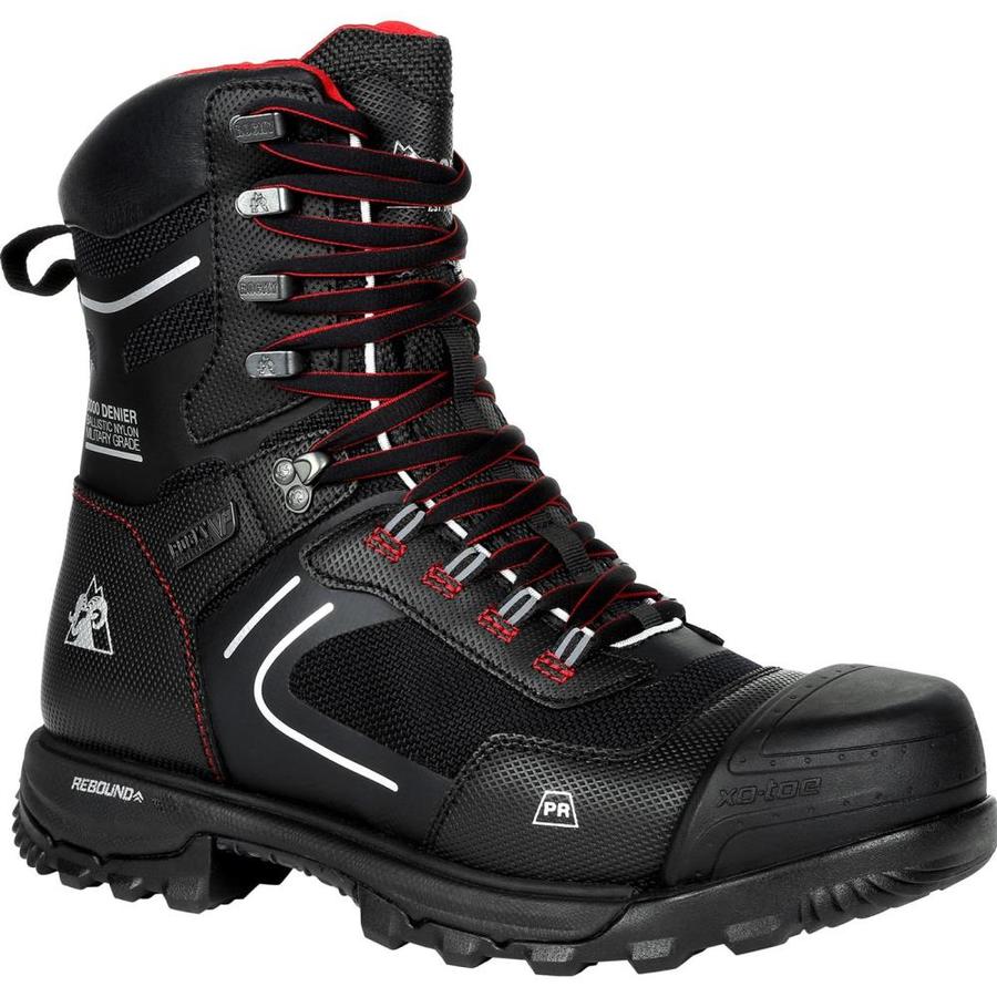 waterproof work boots with side zipper