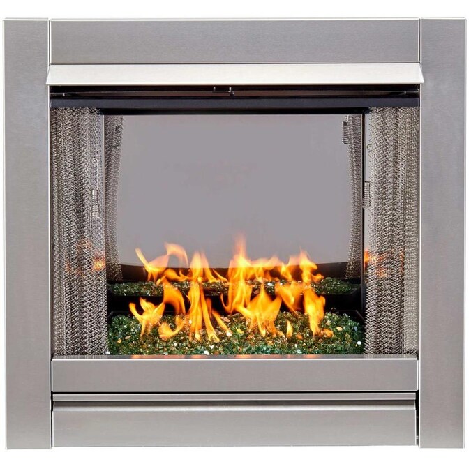 Bluegrass Living Vent Free Stainless Outdoor Gas Fireplace Insert With Reflective Emerald Glass Media 24 000 Btu Manual Control In The Fireplaces Department At Com - Outdoor Gas Fireplace Parts Bluegrass Living Vent Free Stainless Outdoor Gas Fireplace Insert With Reflective Emerald Glass Media 24 000 Btu Manual Control In The Fireplaces Department At Com - Outdoor Gas Fireplace Parts