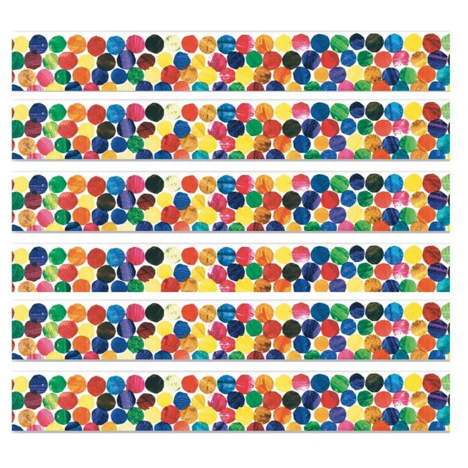 6 Packs 39 Per Pack Carson-Dellosa CD-1255BN Big Rainbow Dots Scalloped Borders