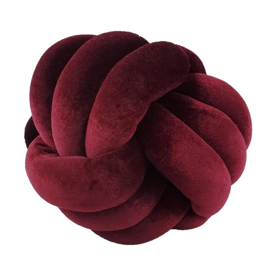 maroon velvet pillow