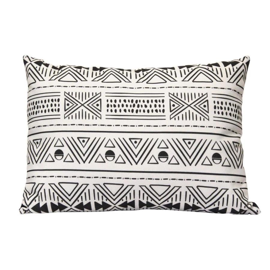 black and white tribal pillows