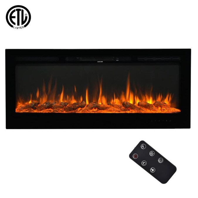 Casainc 50 In Wall Mounted Recessed Electronic Fireplace The Electric Fireplaces Department At Com - Wall Hanging Fireplace Electric Casainc 50 In Wall Mounted Recessed Electronic Fireplace The Electric Fireplaces Department At Com - Wall Hanging Fireplace Electric
