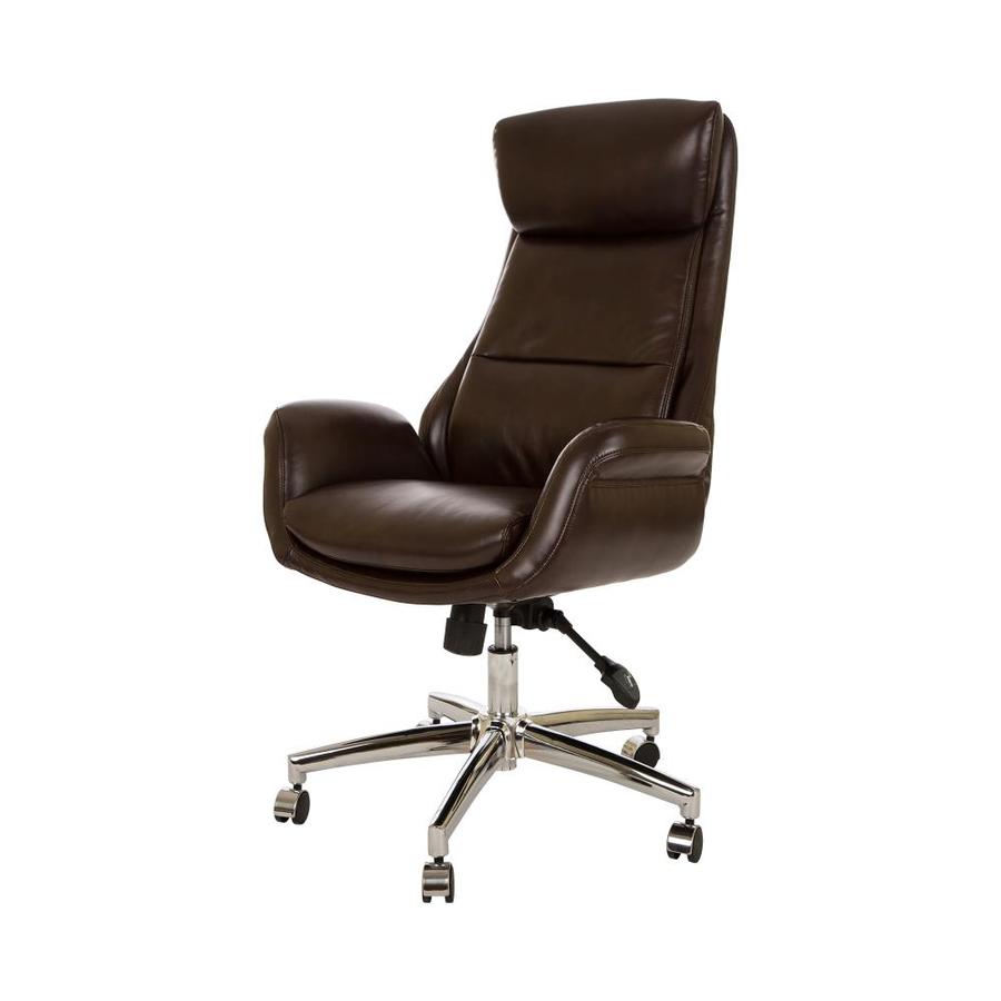 mid century office chair leather