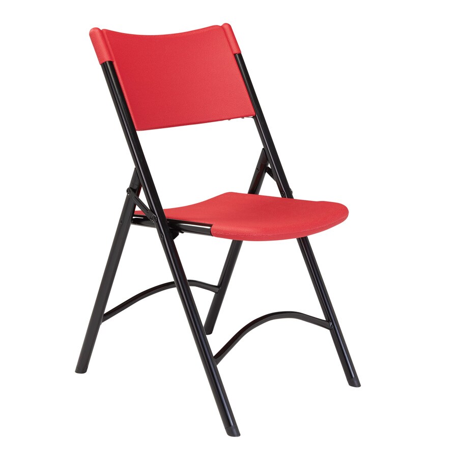 red folding chairs