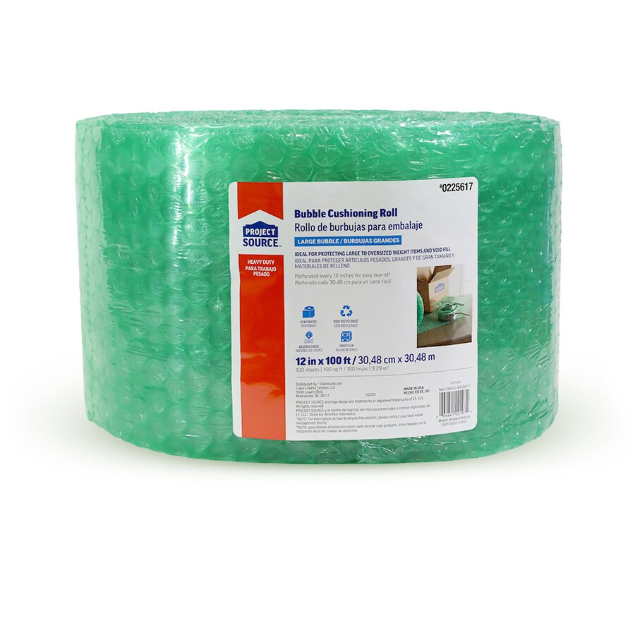 Project Source 12-in x 125-ft Bubble Cushion in the Packing Supplies  department at