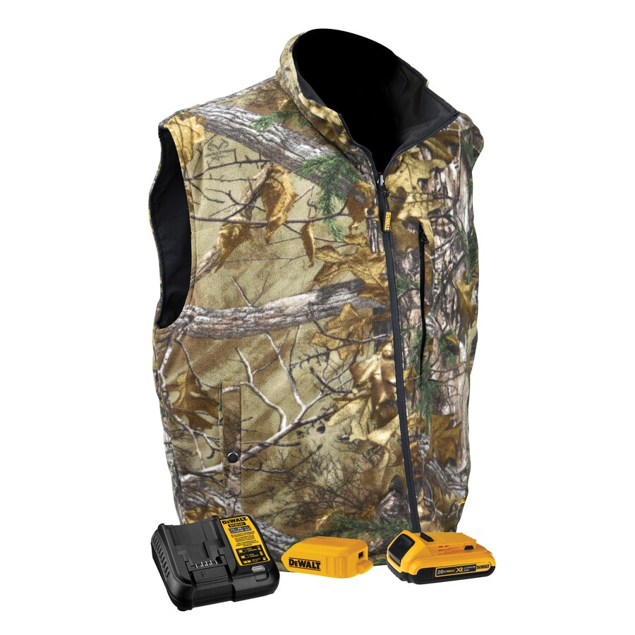 fleece camo vest