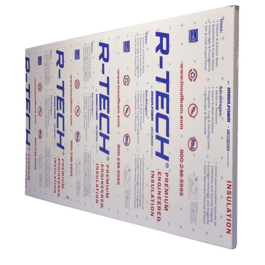 R Tech R 7 7 2 In X 2 Ft X 8 Ft Faced Polystyrene Garage Door Foam Board Insulation In The Foam Board Insulation Department At Lowes Com