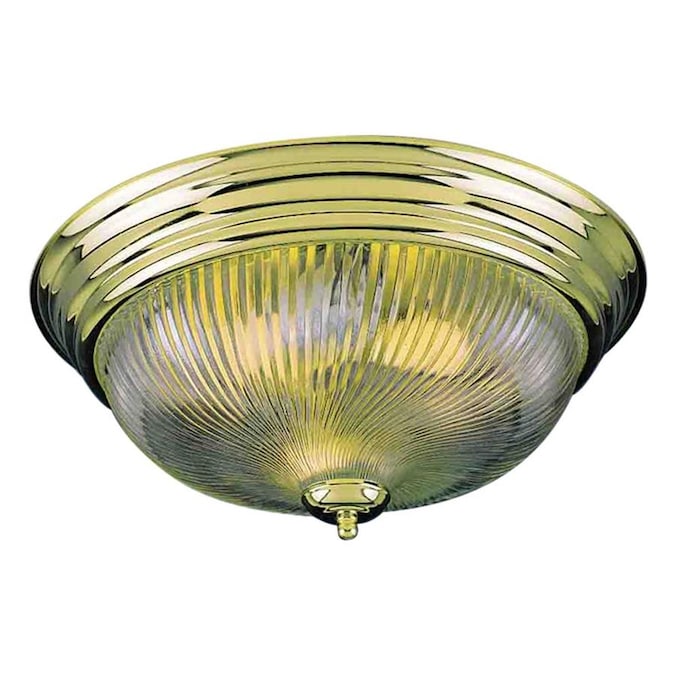 Polished Brass Volume Lighting V7212-2 2-Light Flush Mount Ceiling Fixture 