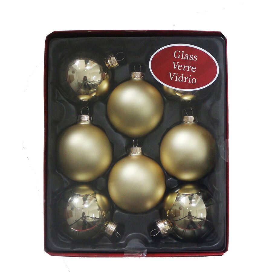 christmas ornaments gold balls