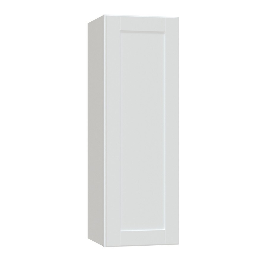 Diamond Now Arcadia 12 In W X 36 In H X 12 In D White Door Wall Stock Cabinet In The Stock Kitchen Cabinets Department At Lowes Com