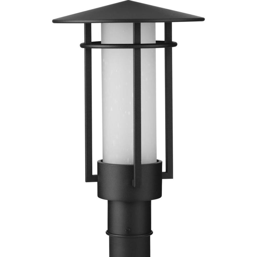 Progress Lighting Exton Collection 1 Light Textured Black Modern Outdoor Post Lantern Light In The Post Light Parts Department At Lowes Com