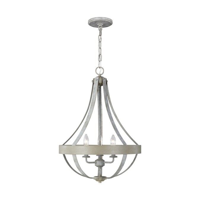 Sea Gull Lighting Dalvin Distressed White Wood French Country Cottage Teardrop Pendant Light In The Department At Com - Country Cottage Pendant Lighting